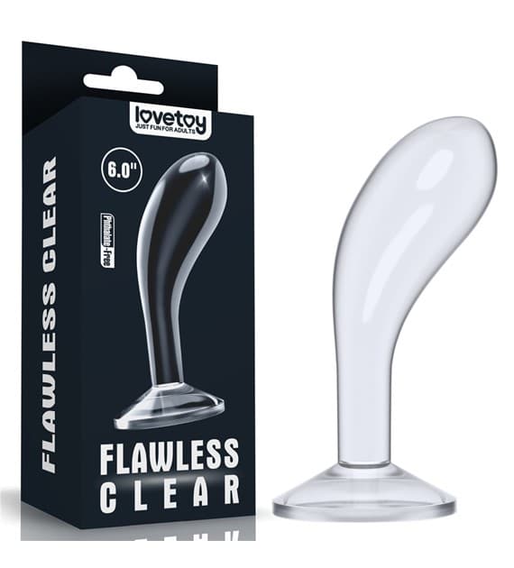 LOVETOY FLAWLESS CLEAR PROSTATE PLUG 15CM