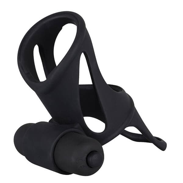 BLACK VELVETS - KORT PENIS SLEEVE MED VIBRATOR
