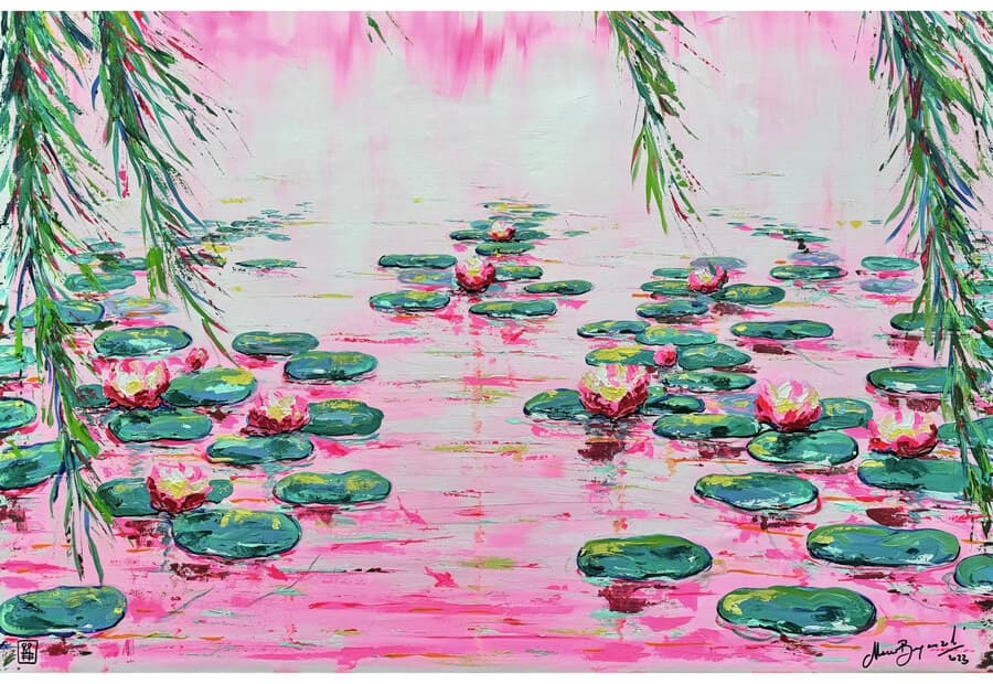 Pink Water Lilies