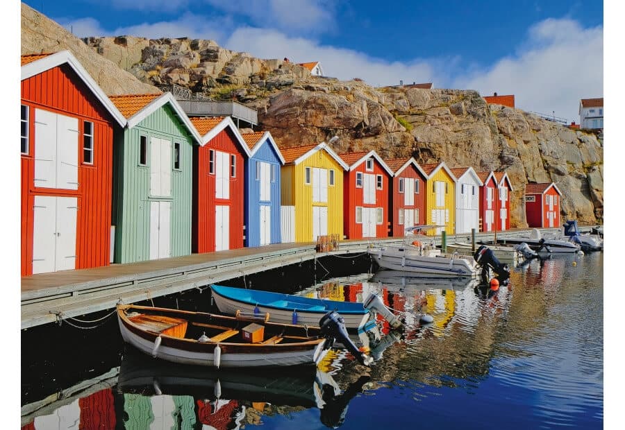 Colorful Houses in Sweden