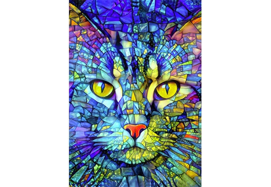 Fiona the Stained Glass Cat