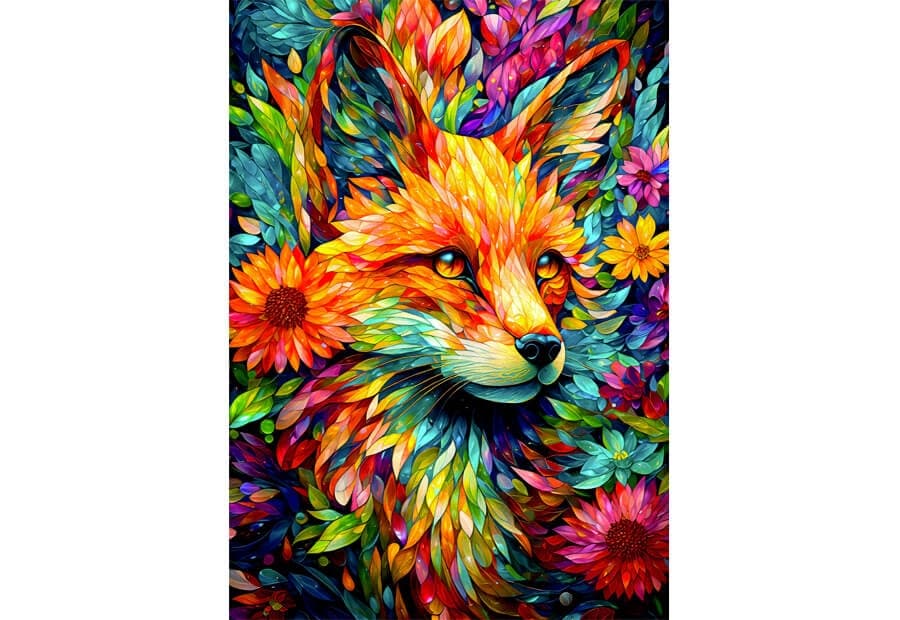 Flower Garden Fox