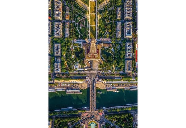 Flying over Paris