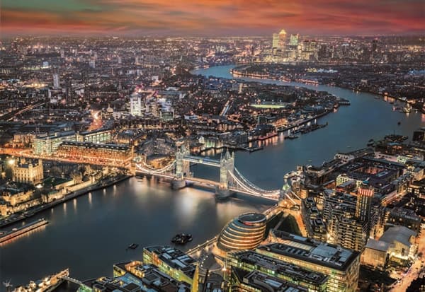 Aerial view of London