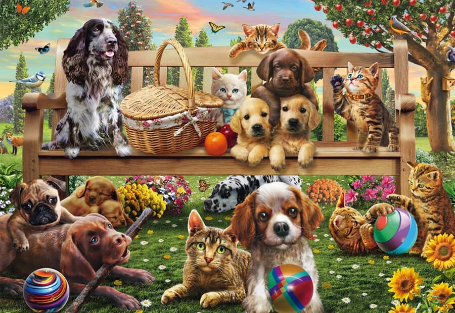A Garden Picnic for Dogs and Cats