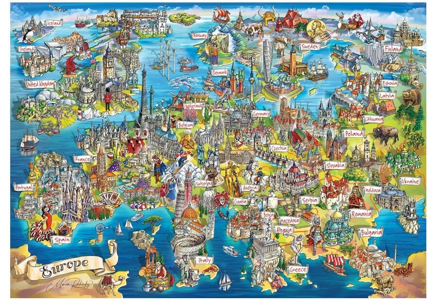 Crazy Map of Europe