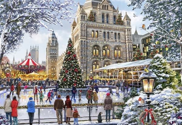 Skating Outside Natural History Museum