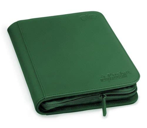 Ultimate Guard 4/8-Pocket ZipFolio (Mappe, holder 160 kort) XenoSkin Green (GrÃ¸n)