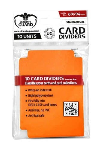 Ultimate Guard Card Dividers (Opdelere) Standard Size Orange (10)