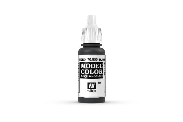 Vallejo Maling - Model Color: Glaze - Black Glaze - 17ml