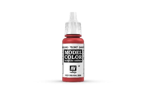 Vallejo Maling - Model Color: Dark Vermillion - 17ml