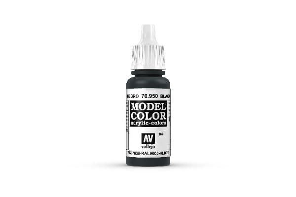 Vallejo Maling - Model Color: Black - 17ml