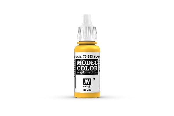 Vallejo Maling - Model Color: Flat Yellow - 17ml