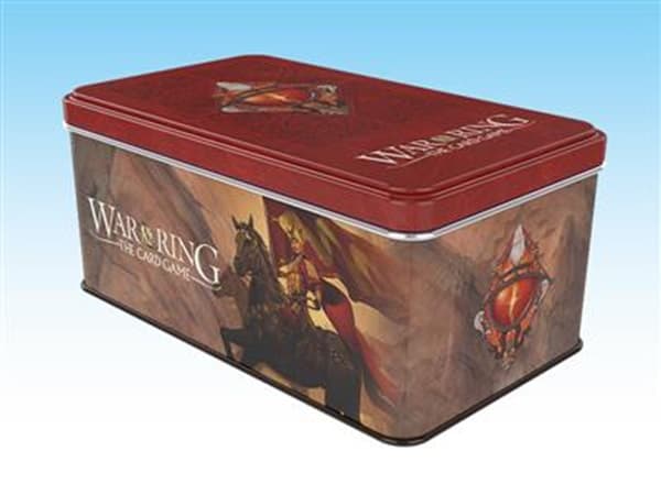War of the Ring: Tin Deck Box & Lommer (Sleeves): Shadow - Red Bannerman version