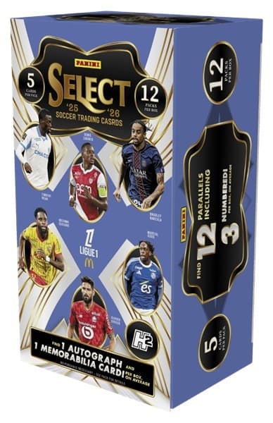 Panini Soccer Select 2025-26 - Ligue 1 - Hobby Booster Box (Display) - 1 Box med 12 Pakker