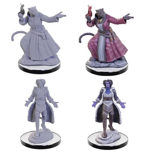 D&D - Fantasy Miniatures - Critical Role: Unpainted Miniatures - Lucien Tavelle & Cree Deeproots #WZK90663
