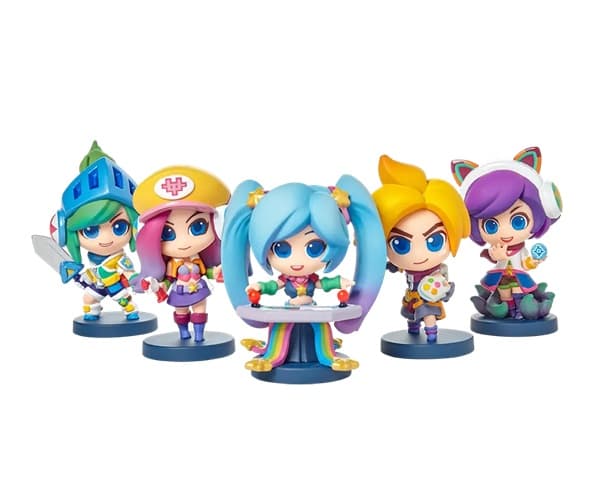 League of Legends - Collectible Figure Set 04: Arcade Team Minis - Ezreal, Riven, Sona, Miss Fortune, Ahri (Special Edition)
