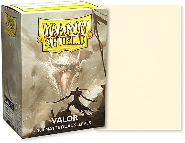 Dragon Shield Deck Protectors - Matte Dual: Valor - 100 lommer - Dragonshield - Sleeves #AT-15059