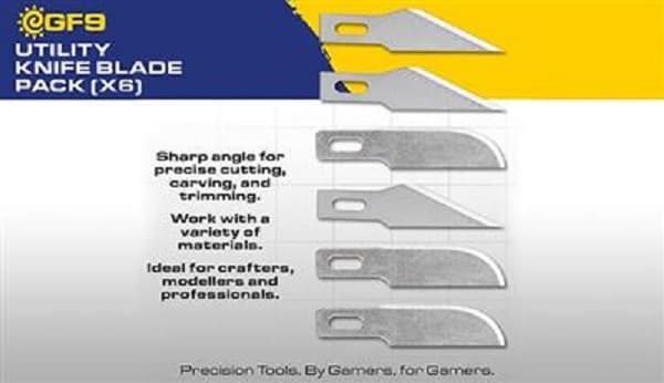 Tools - Gale Force Nine - Utility Knife Blade Pack (6 pieces) (GF9) - GF9T03