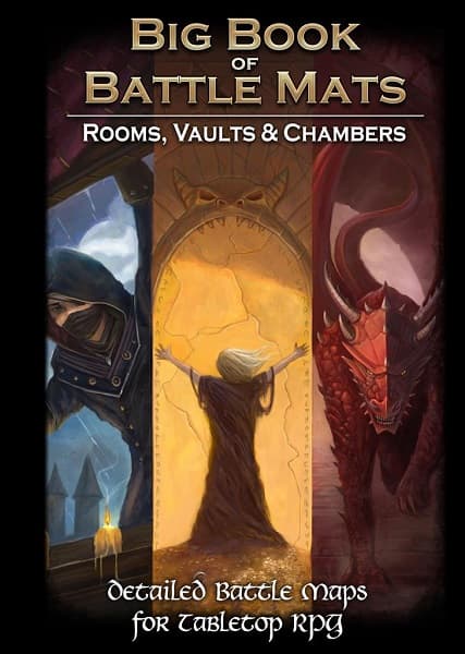 Loke BattleMats: The Big Book of Battle Mats: Rooms, Vaults & Chambers