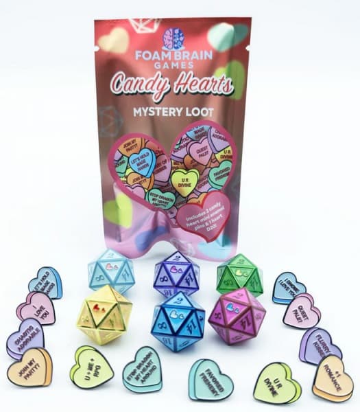 Foam Brain Games - Dice - TerningesÃ¦t - Mystery Loot: Candy Hearts 2