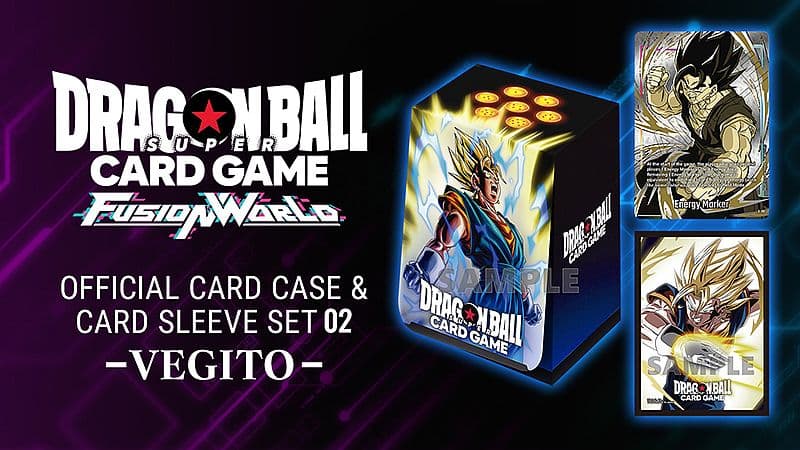 Dragon Ball Super: Fusion World Official Card Case and Card Sleeves - Set 02: Vegito