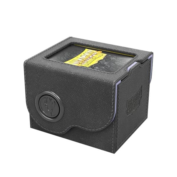 Dragon Shield: Dragon Lock System - Dragon Box 100+ - Black & Lilac - Plads til 100+ kort i lommer - Dragonshield #AT-40820
