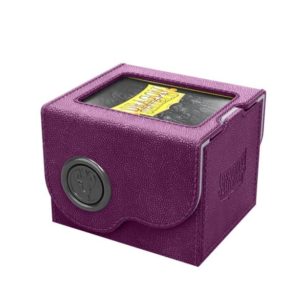 Dragon Shield: Dragon Lock System - Dragon Box 100+ - Purple & Frost - Plads til 100+ kort i lommer - Dragonshield #AT-40822