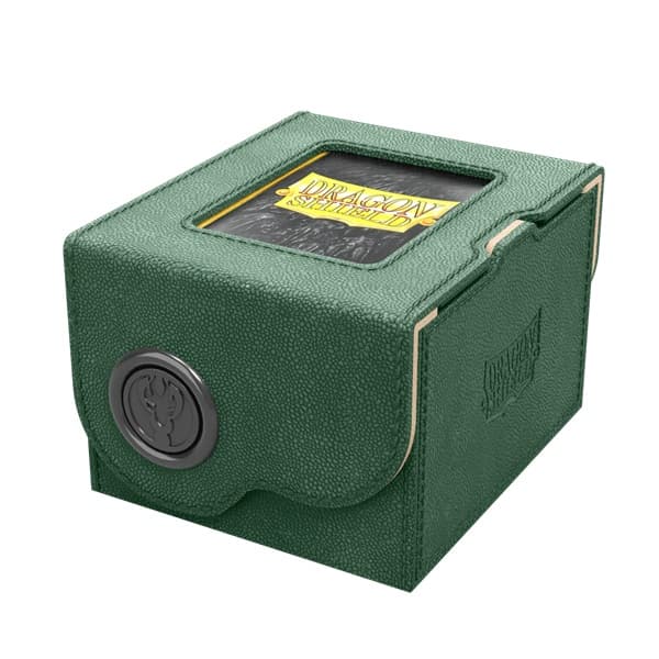 Dragon Shield: Dragon Lock System - Dragon Box 150+ - Green & Sand - Plads til 150+ kort i lommer - Dragonshield #AT-40823