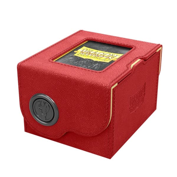 Dragon Shield: Dragon Lock System - Dragon Box 150+ - Red & Lemon - Plads til 150+ kort i lommer - Dragonshield #AT-40825