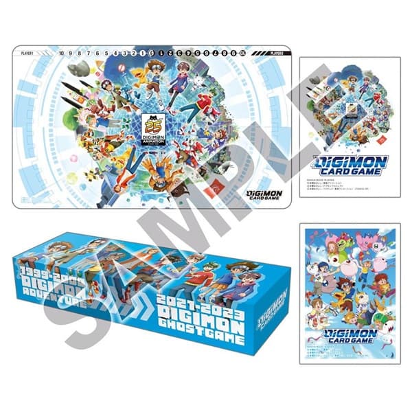 Digimon Card Game - PB20 - Animation Series: 25th Anniversary Set (Playmat, Promokort, Sleeves, Storage Box)