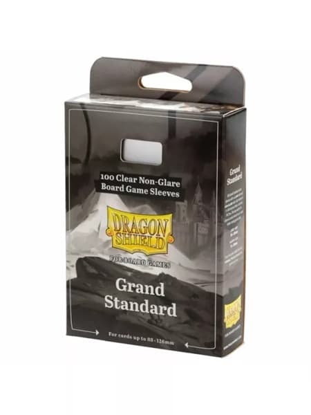 Dragon Shield Deck Protectors - Clear Non-Glare Board Game Sleeves: Grand Standard - 100 lommer - Dragonshield - Sleeves #AT-60210