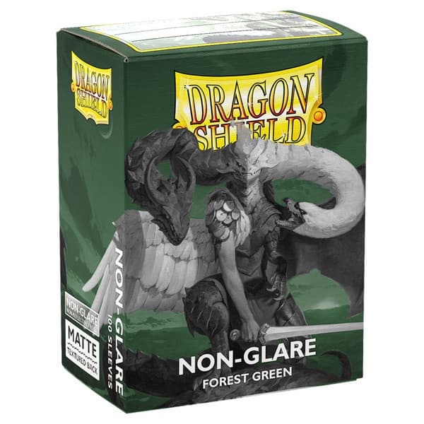 Dragon Shield Deck Protectors - Matte Non-Glare: Forest Green - 100 lommer - Dragonshield - Sleeves #AT-11825