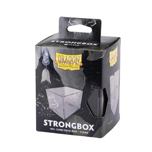 Dragon Shield Strongbox (Gaming Deck Box) - Clear (Gennemsigtig) - Holder 100+ kort - Dragonshield #AT-19001