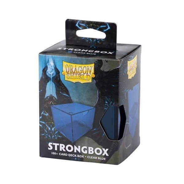 Dragon Shield Strongbox (Gaming Deck Box) - Clear Blue (BlÃ¥) - Holder 100+ kort - Dragonshield #AT-19005