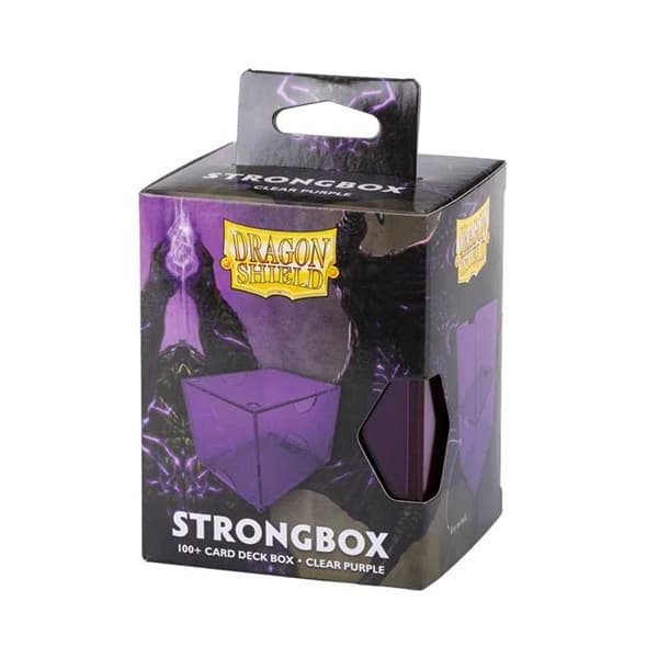 Dragon Shield Strongbox (Gaming Deck Box) - Clear Purple (Lilla) - Holder 100+ kort - Dragonshield #AT-19004