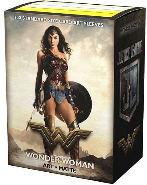 Dragon Shield Deck Protectors - Matte Art Sleeves: Justice League - Wonder Woman - 100 lommer - Dragonshield - Sleeves #AT-16016