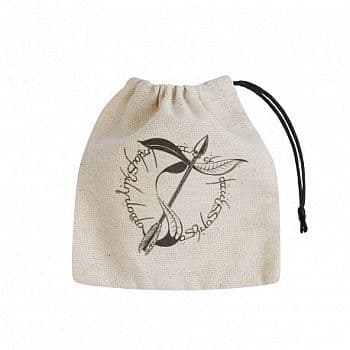 Dice bag - Elvish Beige with Black (Basic) (Terningepose) - QWS-BELV141