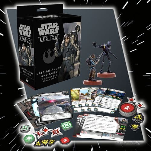 Star Wars: Legion -  Commander Expansion: Rebel Alliance - Cassian Andor and K-2SO