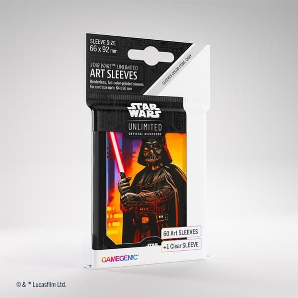 Gamegenic - Star Wars: Unlimited Art Sleeves - Darth Vader (60+1 Kortlommer)