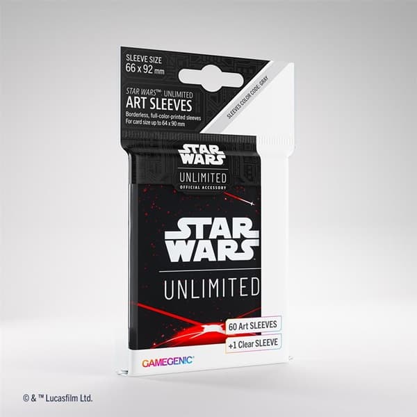 Gamegenic - Star Wars: Unlimited Art Sleeves - Space Red (60+1 Kortlommer)