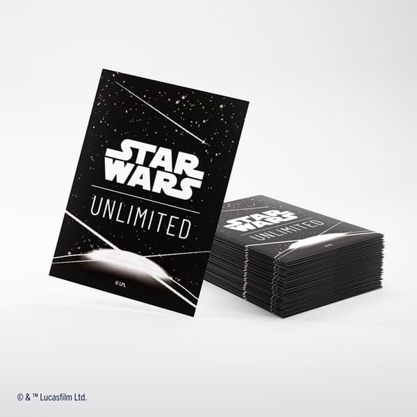Gamegenic - Star Wars: Twilight of the Republic - Unlimited Art Sleeves - Card Back Black (60+1 Kortlommer)