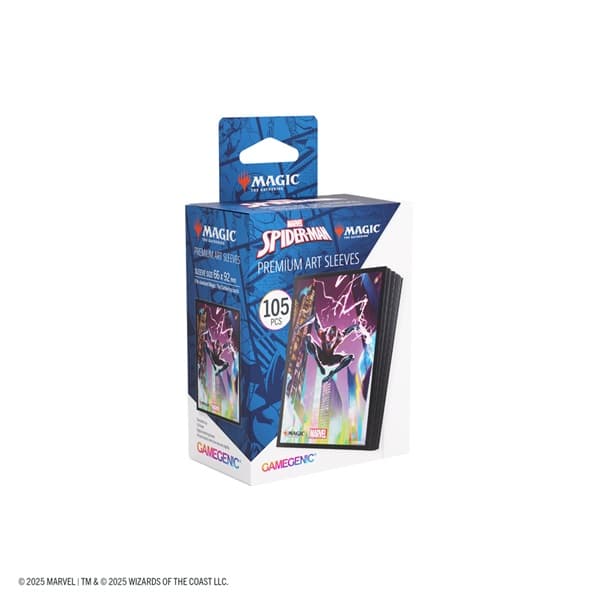 Gamegenic - Magic: The Gathering - Marvel's Spider-Man - Premium Art Sleeves - Spider-Man Miles Morales (105 Kortlommer)