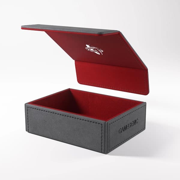 Gamegenic - Deck Box: Token Keep (Counter/Token Storage & Dice Tray) - Gray (GrÃ¥)/Red (RÃ¸d)