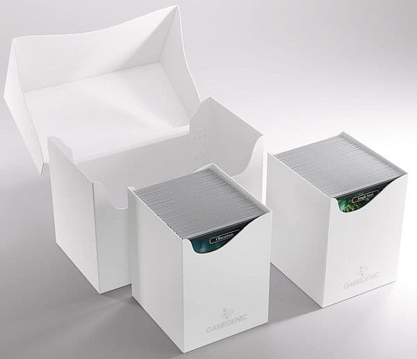 Gamegenic - Deck Box: Double Deck Holder 200+ XL - White (Hvid)