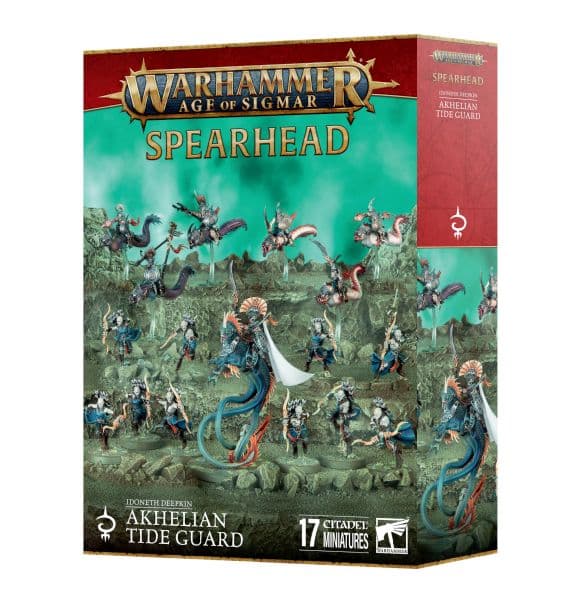 Spearhead: Idoneth Deepkin: Akhelian Tideguard (2025) - Begynderbox - 99120219024