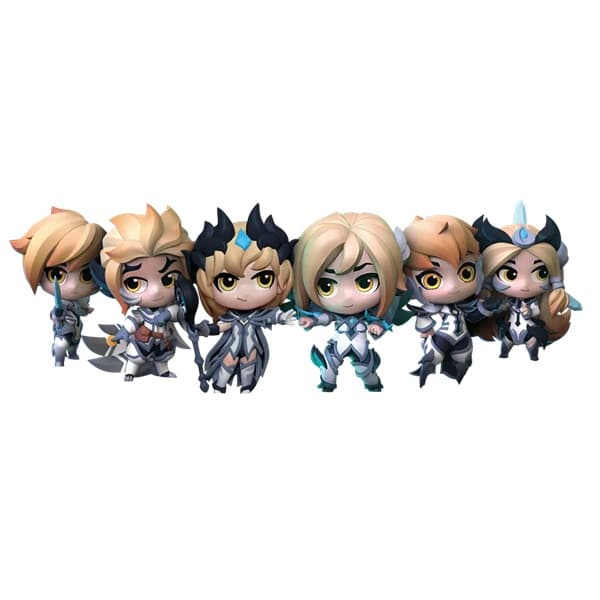 League of Legends - Collectible Figure Set 12: Invictus Gaming Team Minis - Fiora, Rakan, LeBlanc, Kai'Sa, Camille, Irelia (Special Edition)