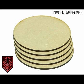 Kraken Wargames MDF Bases - Round 32mm x 40