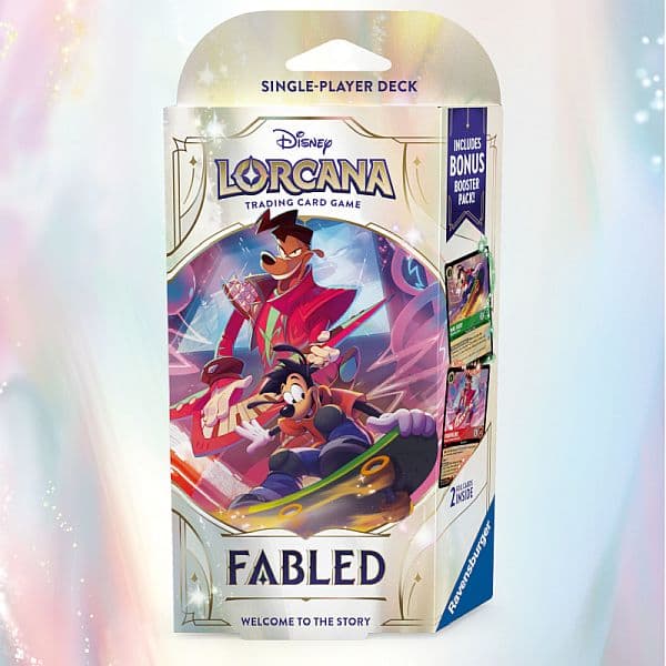 Disney Lorcana TCG: Set 9 - Fabled - Single-Player Starter Deck: Emerald/Ruby (Max Goof & Powerline)