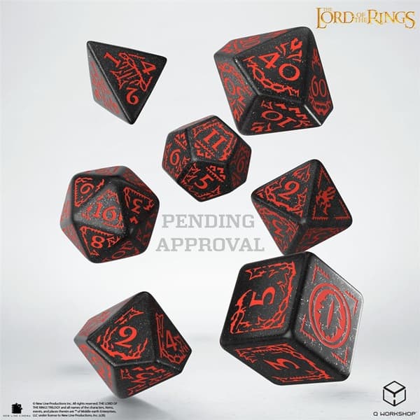 Dice - TerningesÃ¦t - 7 terninger - The Lord of the Rings: Mordor